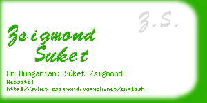 zsigmond suket business card